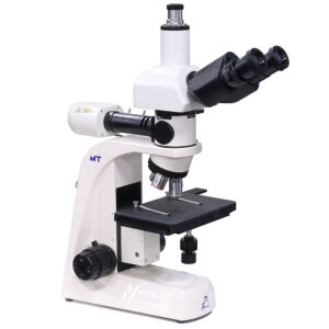 Meiji MT7100L Trinocular Reflected Light Compound Microscope.