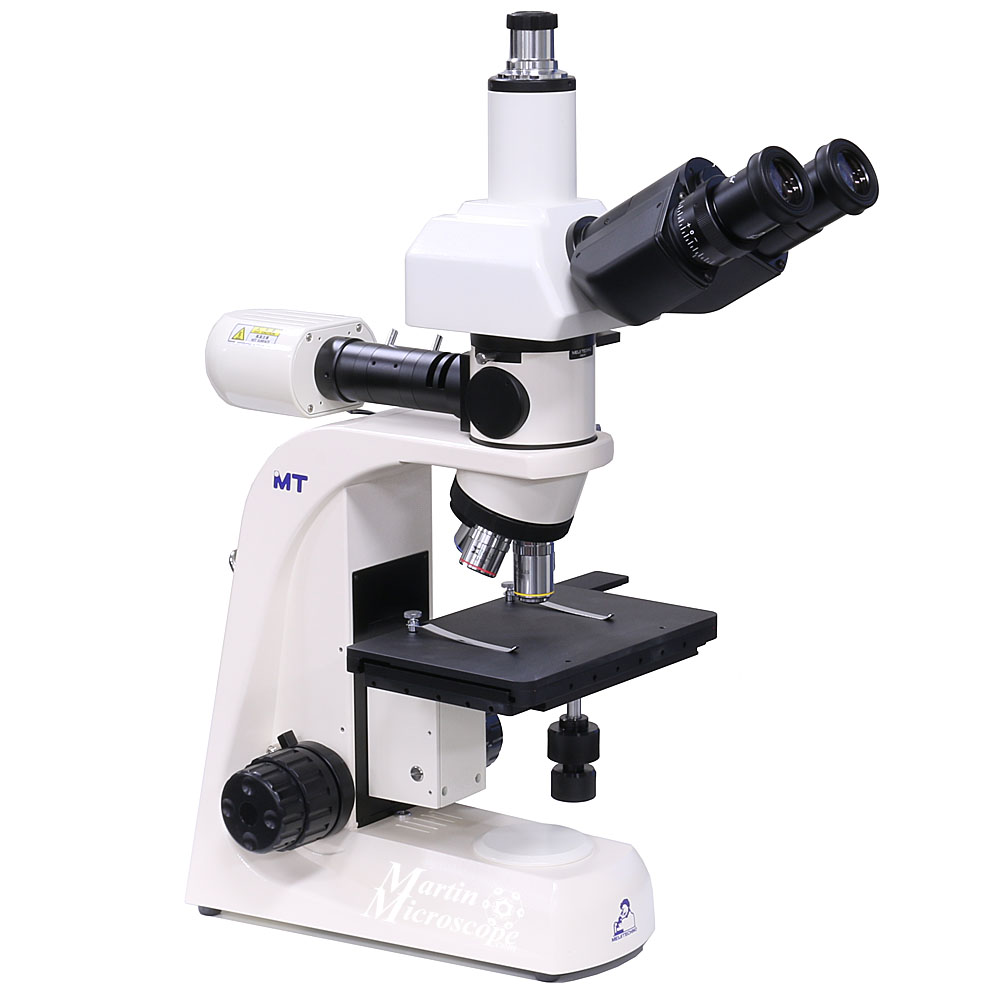 Meiji MT7100L Trinocular Reflected Light Compound Microscope.