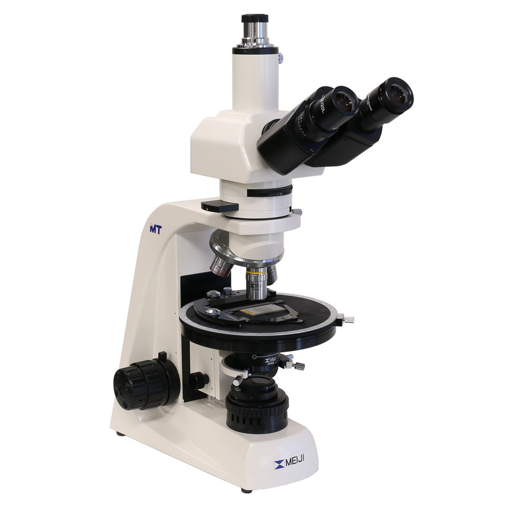 Meiji MT6130 Trinocular Polarizing Microscope (PLM) for Asbestos ID