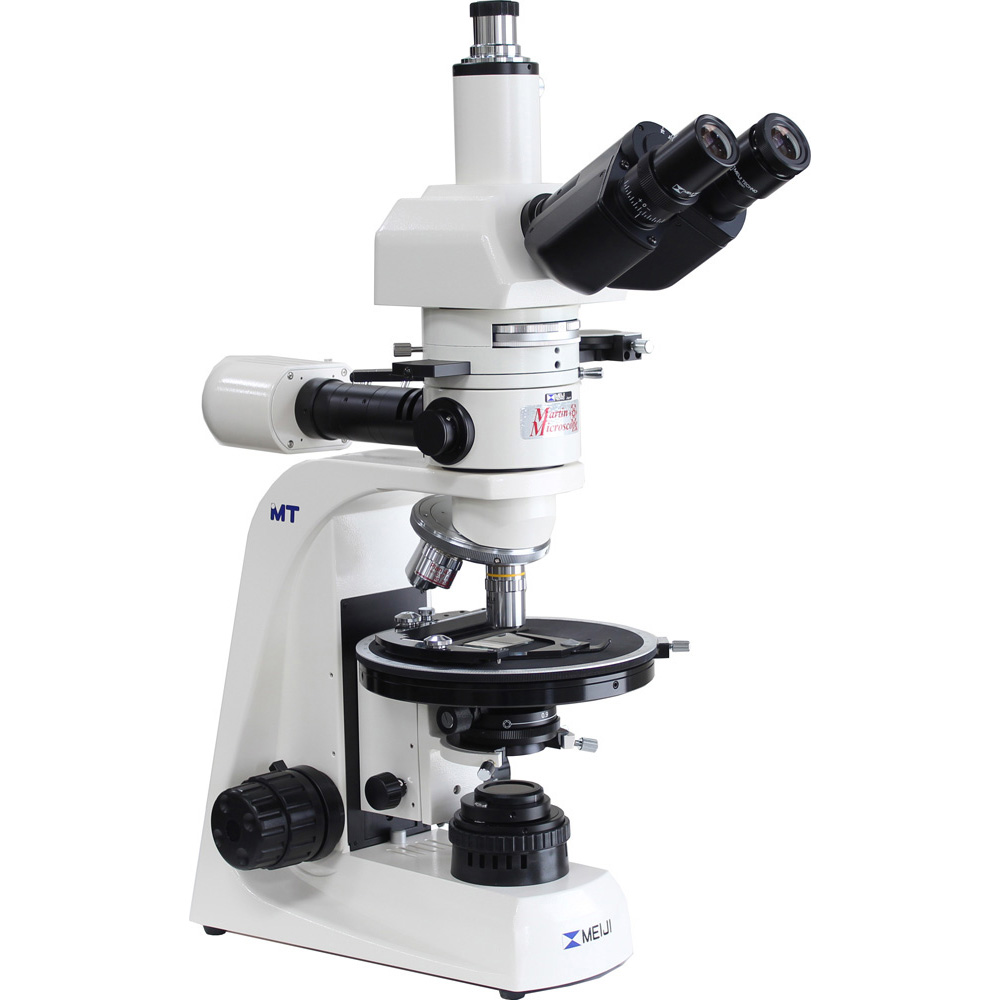 Meiji MT9950 Trinocular LED Reflected / Transmitted Light Polarizing Microscope