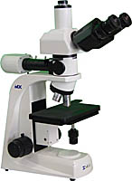 Meiji MT7100L Trinocular Reflected Light Compound Microscope.
