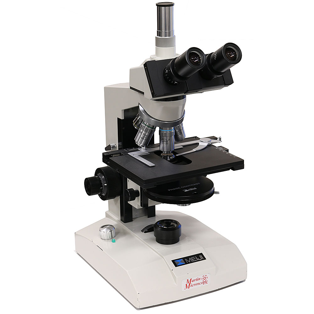 Meiji ML5000-PH Trinocular Phase Microscope, USED