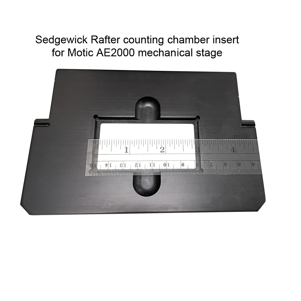 AE2000 stage insert for Sedgewick Rafter counting chambers