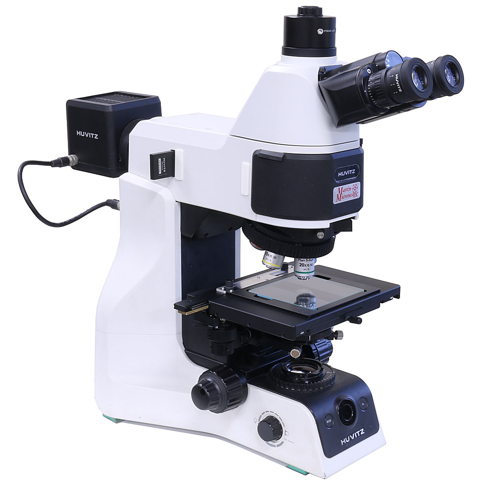 Huvitz HRM-300 BF RL/TL Metallurgical Microscope, Used