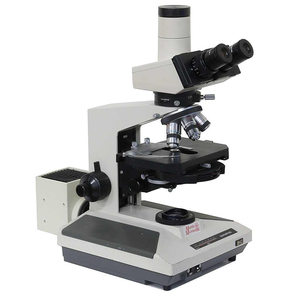 Olympus BHS-DIC Trinocular DIC Microscope, Used