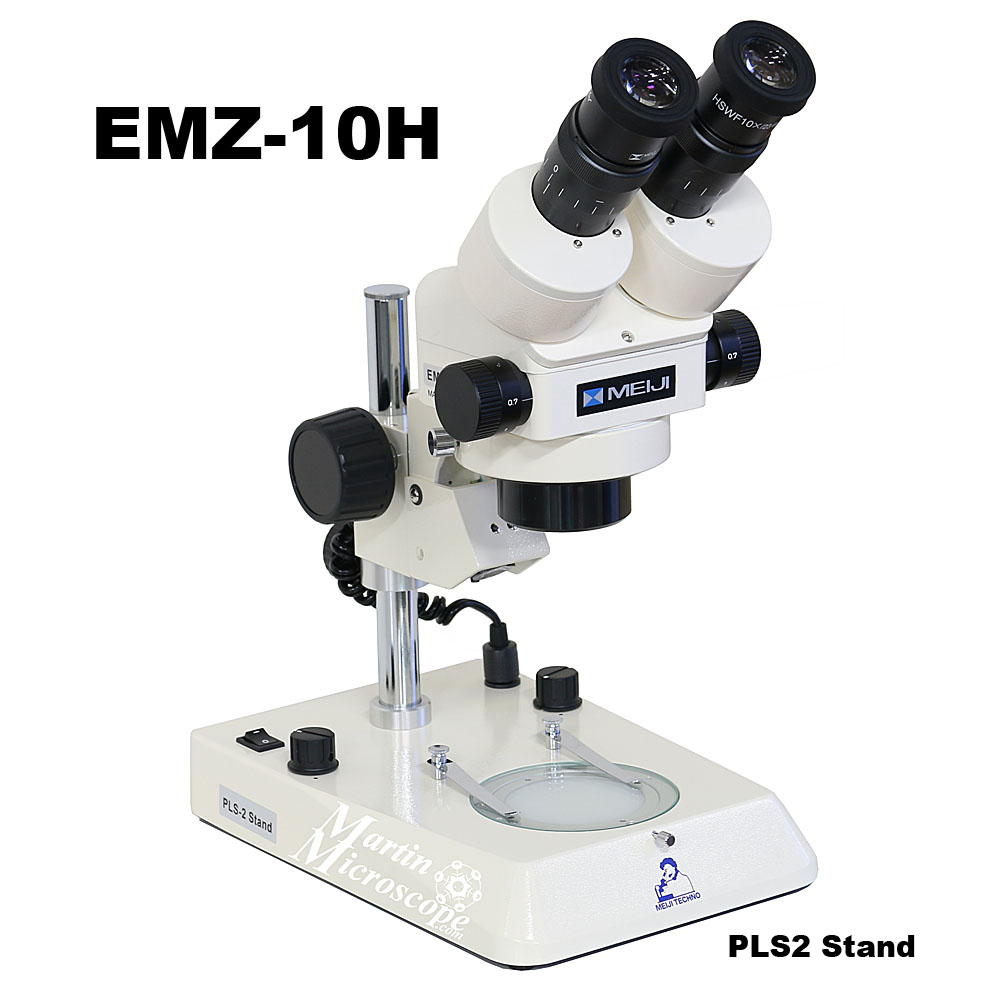 Meiji EMZ-10H Zoom Stereomicroscope with choice of stands