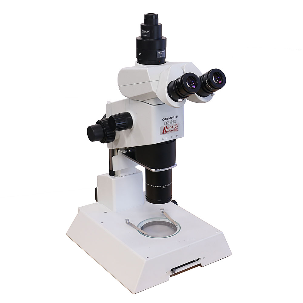 Olympus SZX12 Trinocular Zoom Stereomicroscope, Used