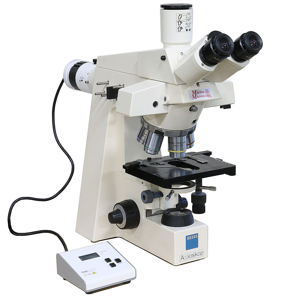 Zeiss Axioskop BF/DF Metallurgical Microscope, Used